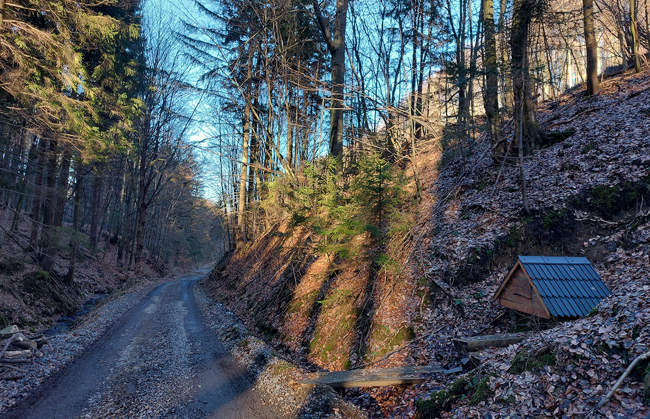 Dlho dole dolinou Suchá Voznica, cestou tento fajný prameň. Dlho_dole_dolinou_Suchá_Voznica,_cestou_tento_fajný_prameň.